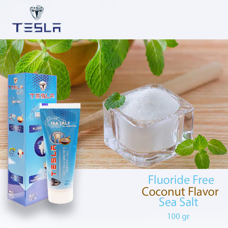 خمیر دندان تسلا مدل  Sea Salt وزن 100 گرم