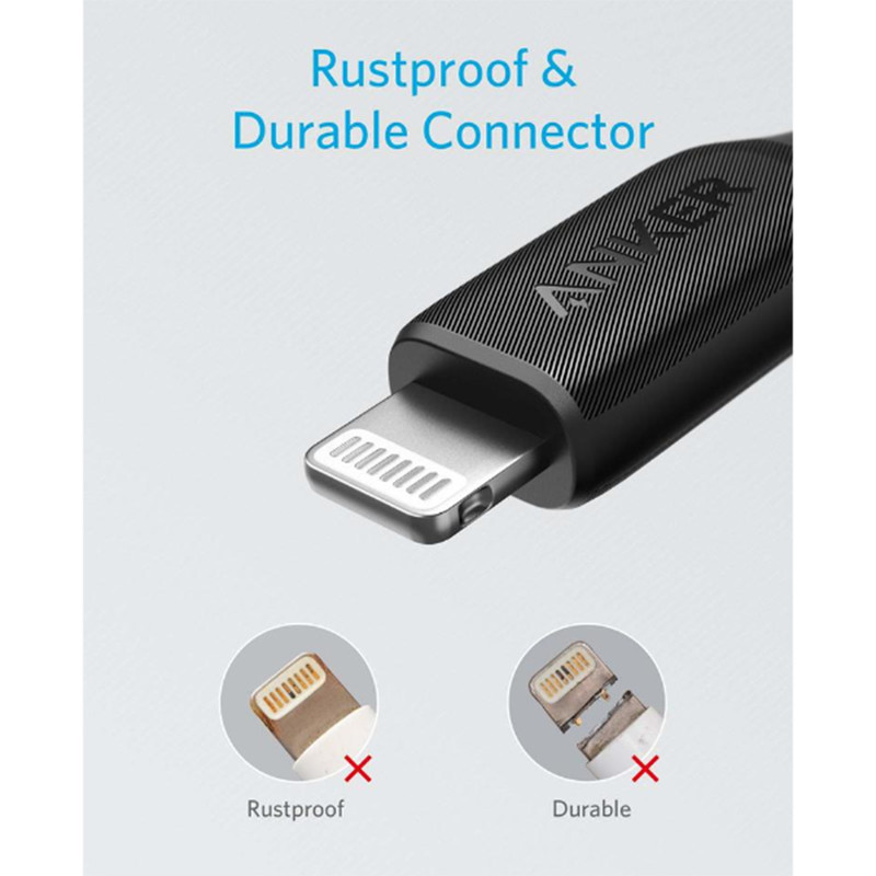 کابل تبدیل  USB-C به لایتنینگ انکر مدل A8832 طول 0.9 متر