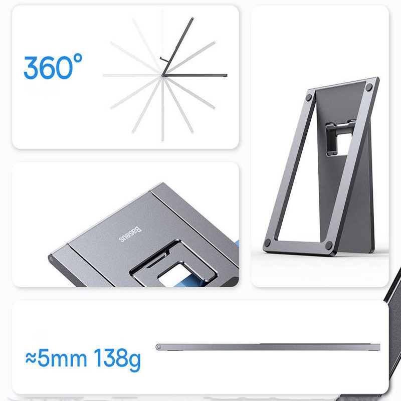 پایه نگهدارنده گوشی موبایل بیسوس مدل Foldable Metal