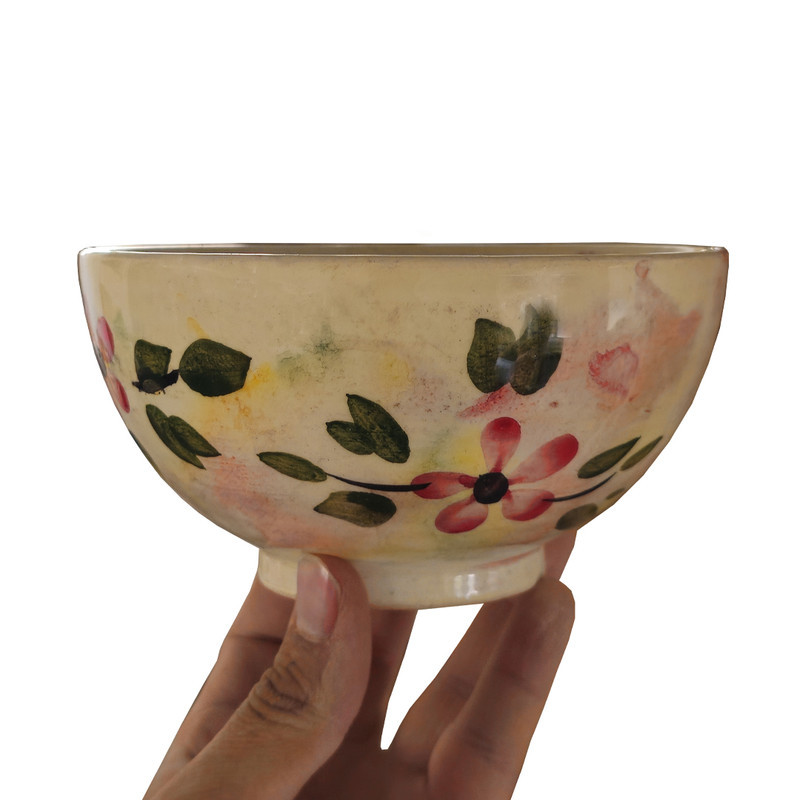 کاسه سفالی مدل رنگین کمان مجموعه 6 عددی