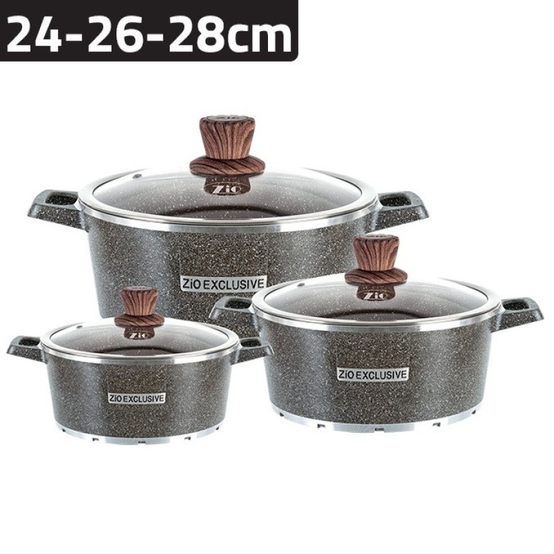 سرویس قابلمه شش پارچه زیو مدل Z-8400-28