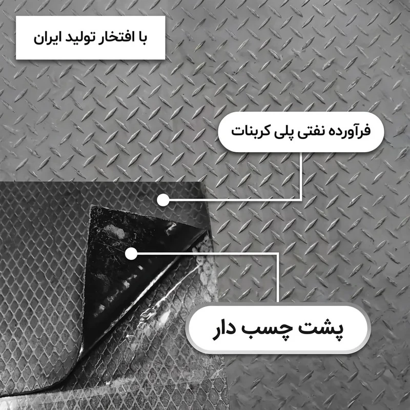 ورق دمپینگ مدل پشت چسب دار کد 2.2 میلی متر بسته 10عددی