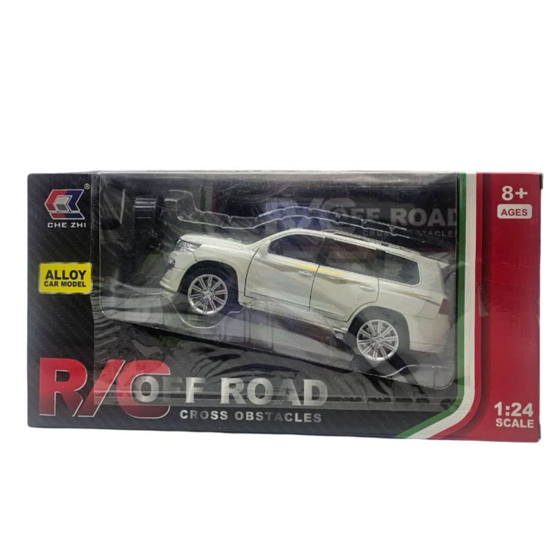 ماشین بازی کنترلی ناب سل مدل تویوتا لندکروز فلزی شارژی چراغدار Toyota Land Cruiser Rechargeable Remote Control Game Machine