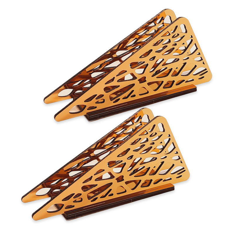 جای دستمال کاغذی تیکما مدل مثلث کد KIT D1C مجموعه 2 عددی
