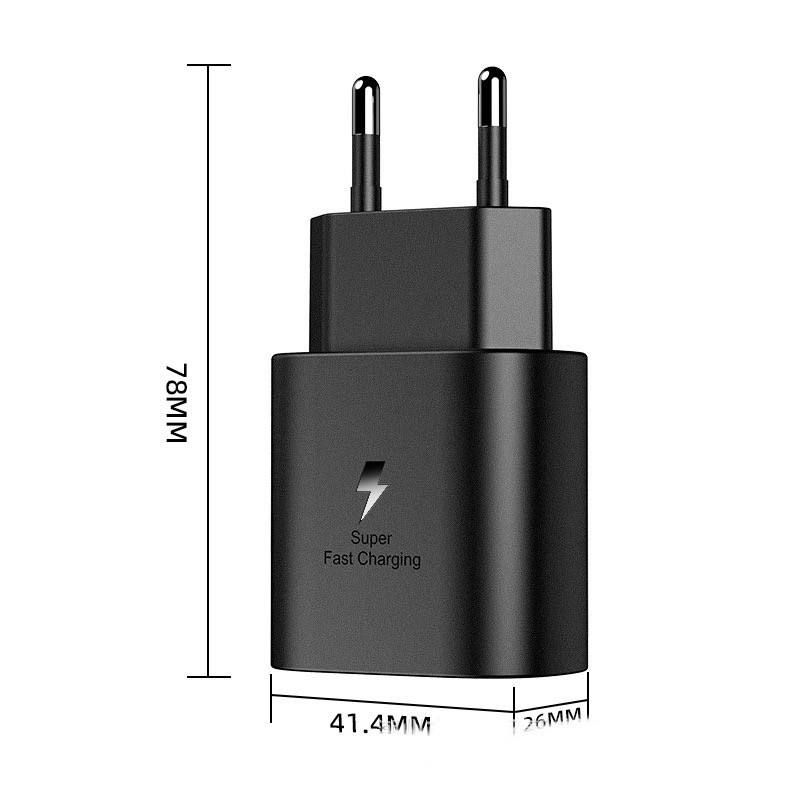 شارژر دیواری 25 وات مدل PD3.0 به همراه کابل USB-C