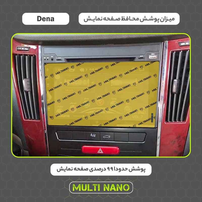 محافظ صفحه نمایش خودرو مولتی نانو مدل X-S1N مناسب برای ایران خودرو Dena
