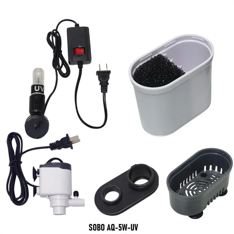 فیلتر داخلی آکواریوم سوبو مدل یووی دار AQ-5W-UV