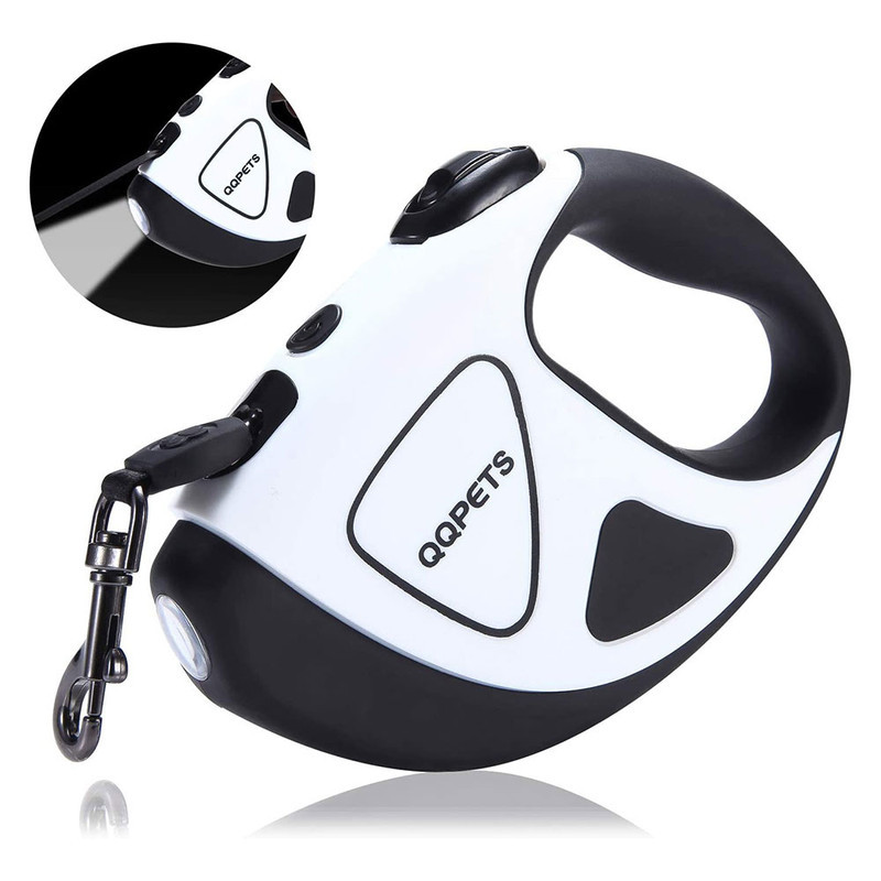 بند قلاده سگ مدل lks2030-blackwhite با چراغ LED