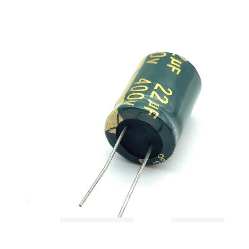 خازن الکترولیت 22 میکرو فاراد کد 400V بسته 2 عددی