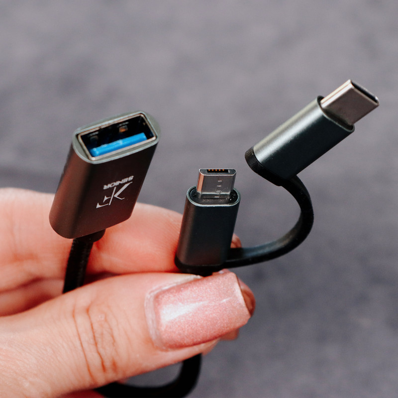 مبدل MICRO USBUSB-C به USB 3.0 کی اف سنیور مدل A330