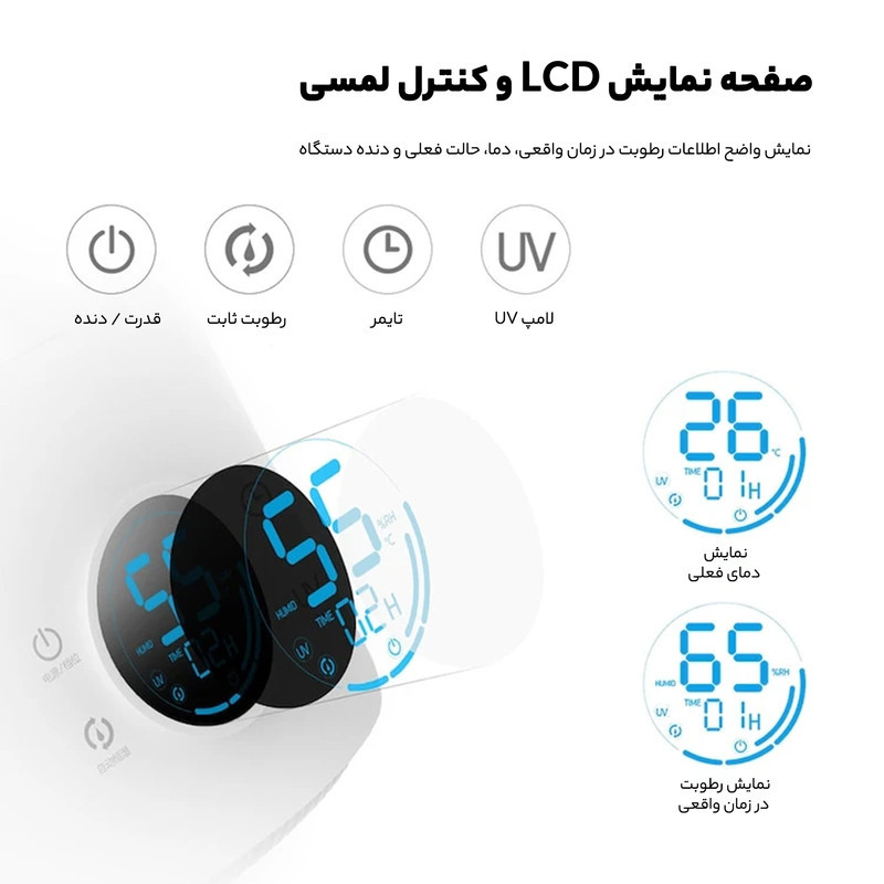 دستگاه بخور و رطوبت ساز سرد دیرما مالیژا مدل Dem_F628s 2021