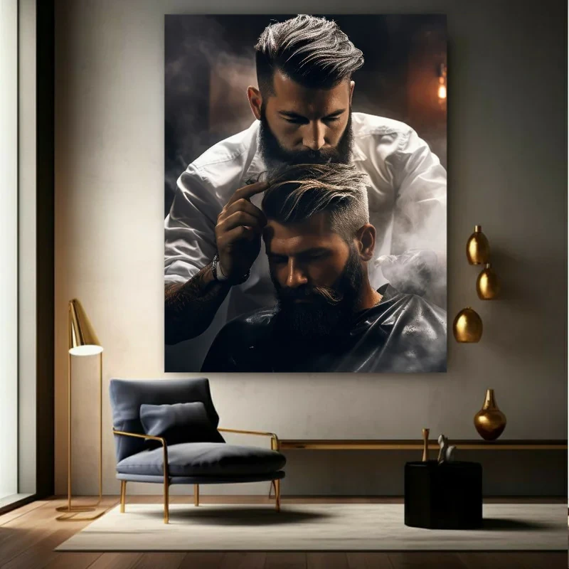 پوستر طرح آرایشگاه مردانه کد FP103764