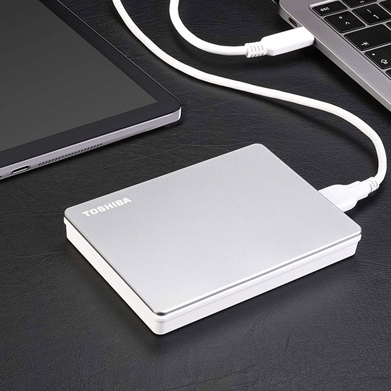هارد اکسترنال توشیبا مدل Canvio Flex ظرفیت دو ترابایت دارای رابط USB Type-A 3.2