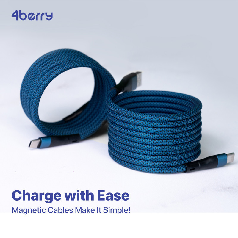 کابل تبدیل USB به USB-C فوربری مدل Magnetic KS-AC01-18W طول 1 متر