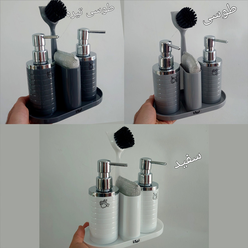 ست جامایع و اسکاچ نیکا مدل دو قلو به همراه فرچه