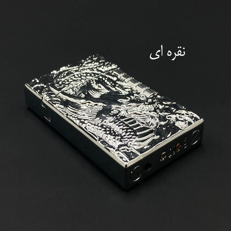 فندک گازی مدل چرخ بغل طرح اژدها کد DKD-1981