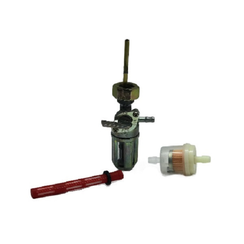 کیت شیر بنزین موتور سیکلت ام دی اچ مدل CDI - 125_ FUEL COCK  مجموعه 4 عددی