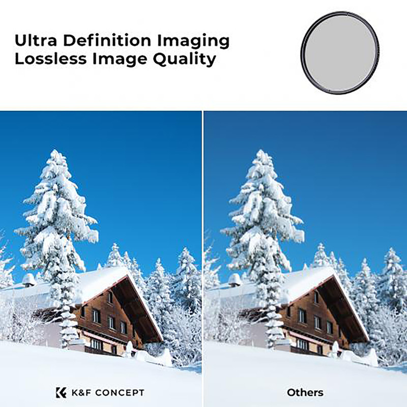فیلتر لنز کی اند اف مدل CPL TRUE COLOR NANO-X -MRC -77MM