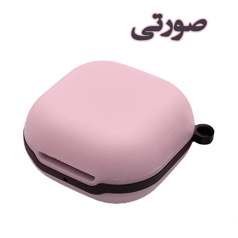 کاور مسیر مدل Silicone Metal Ring مناسب برای کیس بی سیم هدفون سامسونگ Galaxy Buds Live  Buds Pro  Buds 2  Buds 2 Pro  Buds FE به همراه گیره