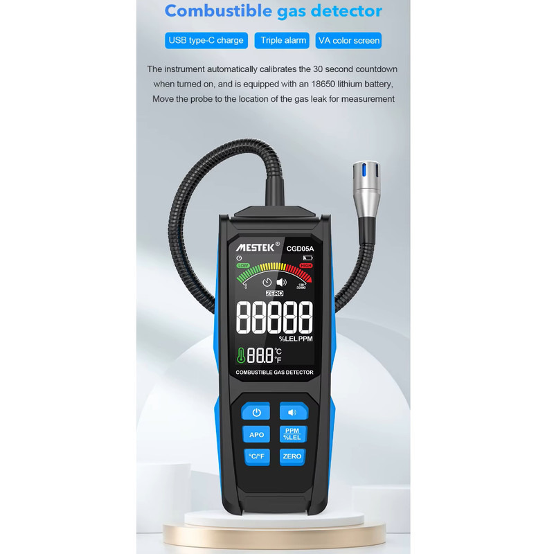 نشت یاب گاز دیجیتال مستک مدل CGD05A