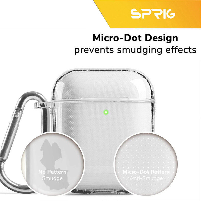 کاور اسپریگ مدل Transparent Guard مناسب برای کیس اپل ایرپاد Airpods 1  Airpods 2