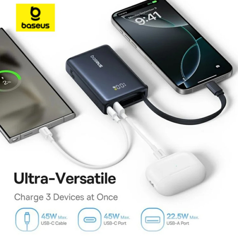 پاوربانک بیسوس مدل PicoGo 45W ظرفیت 10000 میلی آمپر ساعت