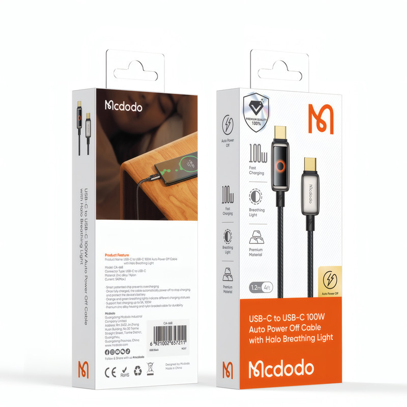 کابل USB-C مک دودو مدل CA-668 طول 1.2 متر
