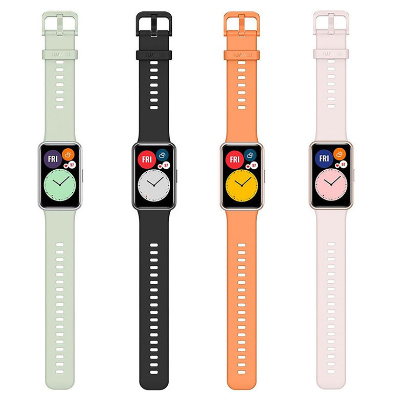ساعت هوشمند هوآوی مدل WATCH FIT بند پلاستیکی