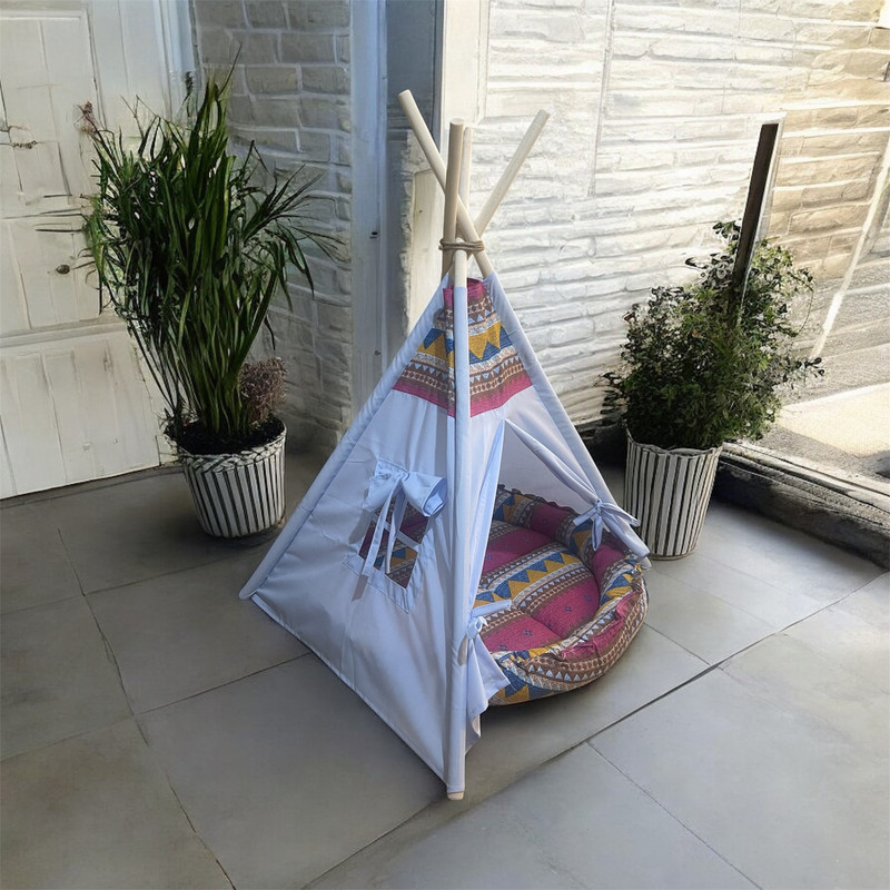 جای خواب سگ و گربه مدل سرخپوستی کد ۵۰