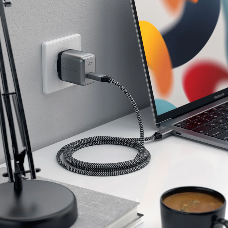کابل USB-C ساتچی مدل USB4 40GBPS طول 0.8 متر