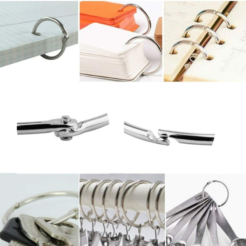 حلقه کلاسور مدل قفل دار کد  silver30 بسته 10 عددی