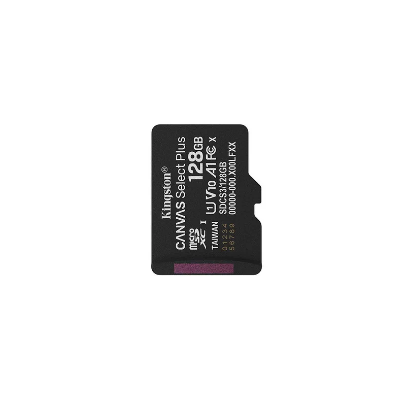کارت حافظه microSDXC کینگستون مدل CANVAS کلاس 10 استاندارد UHS-I U1 سرعت 100MBps ظرفیت 128 گیگابایت به همراه تبدیل SD