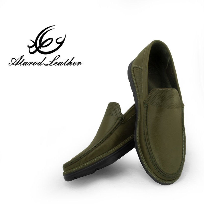 کفش کالج مردانه چرم عطارد مدل چرم طبیعی کد SH310