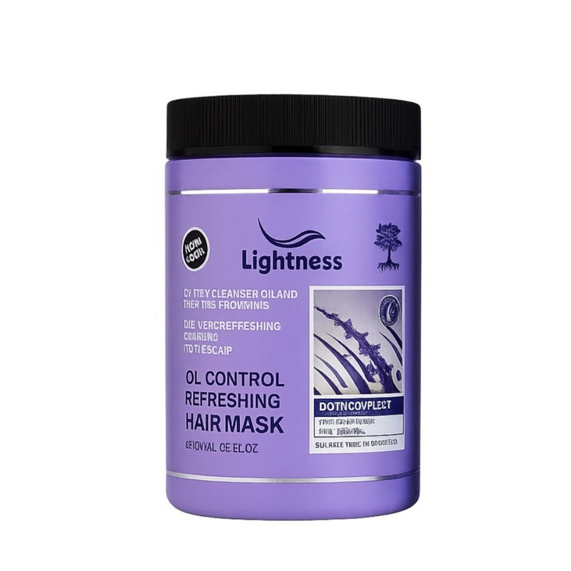 ماسک تقویت کننده مو لایتنس مدل Biotin مناسب برای موی چرب حجم 1000 میلی لیتر