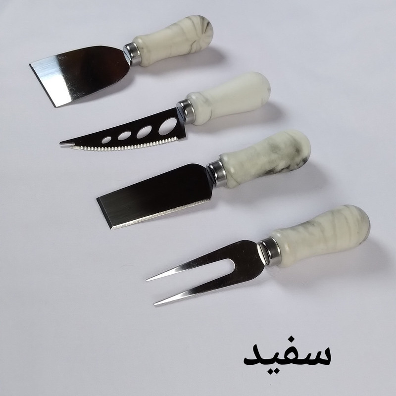 سرویس کارد صبحانه چهار پارچه طرح ماربل