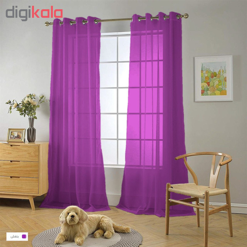پرده مدل حریر N110 سایز 280×150 سانتی متر