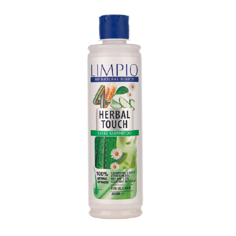 شامپو مو لیمپیو مدل Herbal Touch حجم 400 میلی لیتر