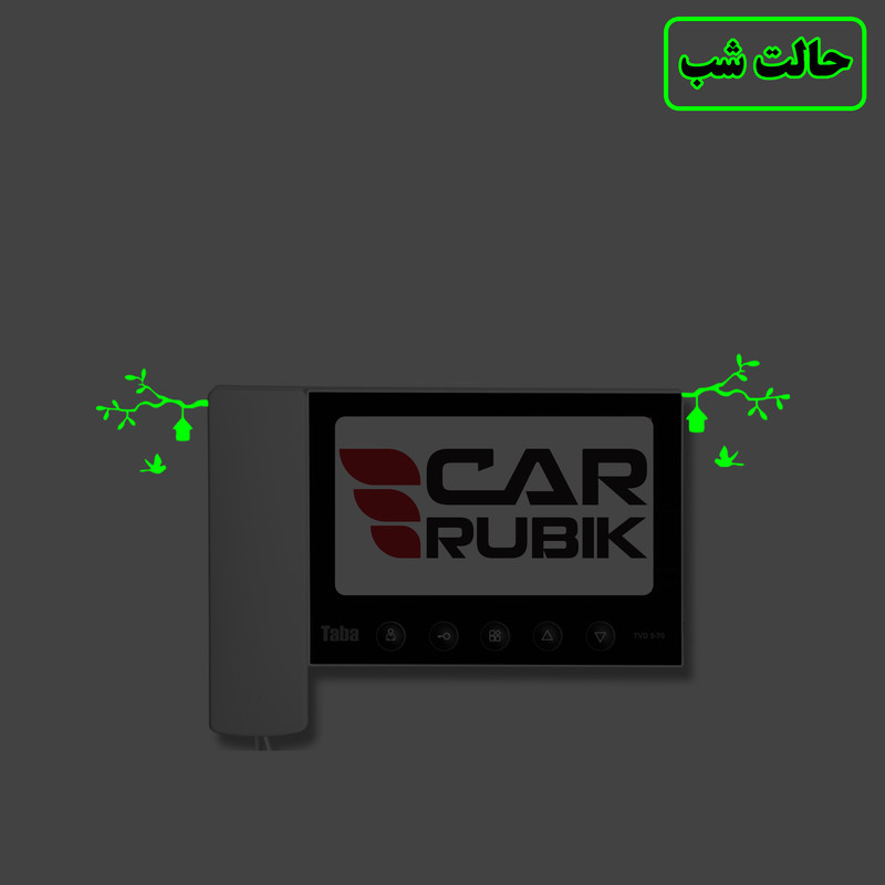 استیکر کلید و پریز مدل شبنما طرح پرندگان ودرخت بسته دوعددی