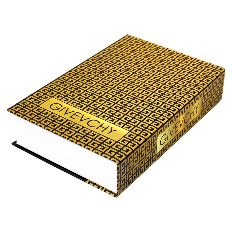 جعبه دکوری مدل کتاب دکوراتیو کد GLD DVL 202 مجموعه دو عددی