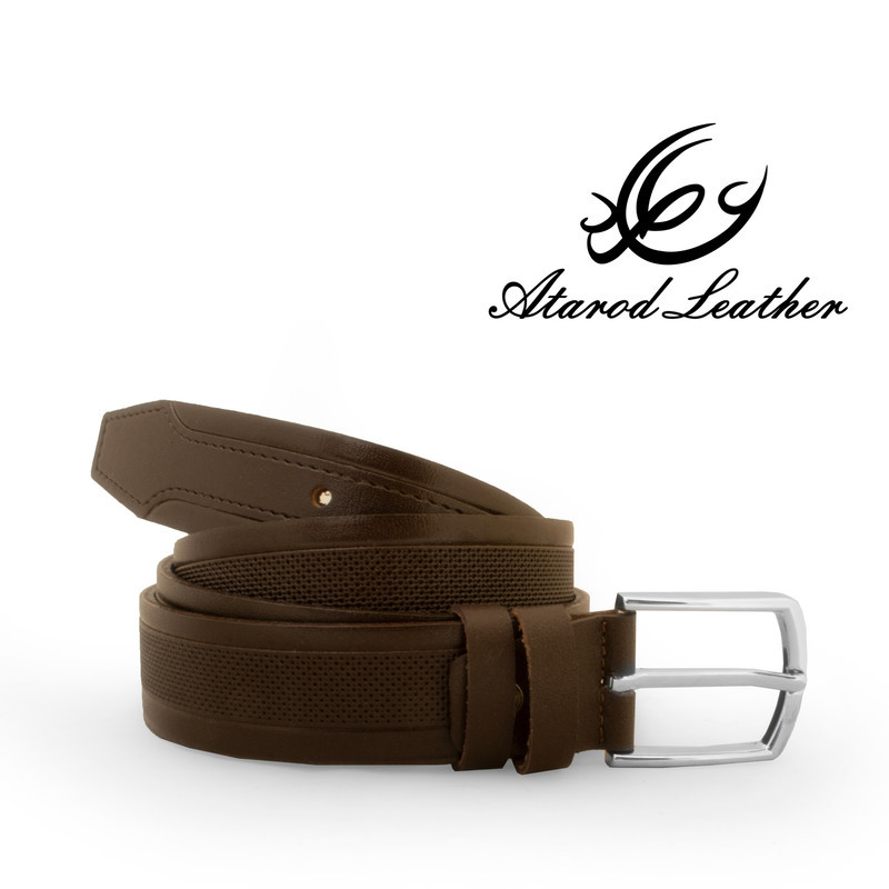 کمربند مردانه چرم عطارد مدل  چرم طبیعی گاومیش کد B35