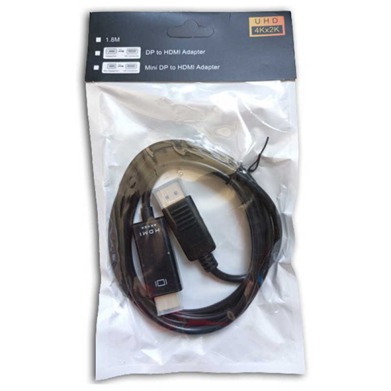 کابل تبدیل Display Port به HDMI مدل UHD 4K طول 1.8 متر