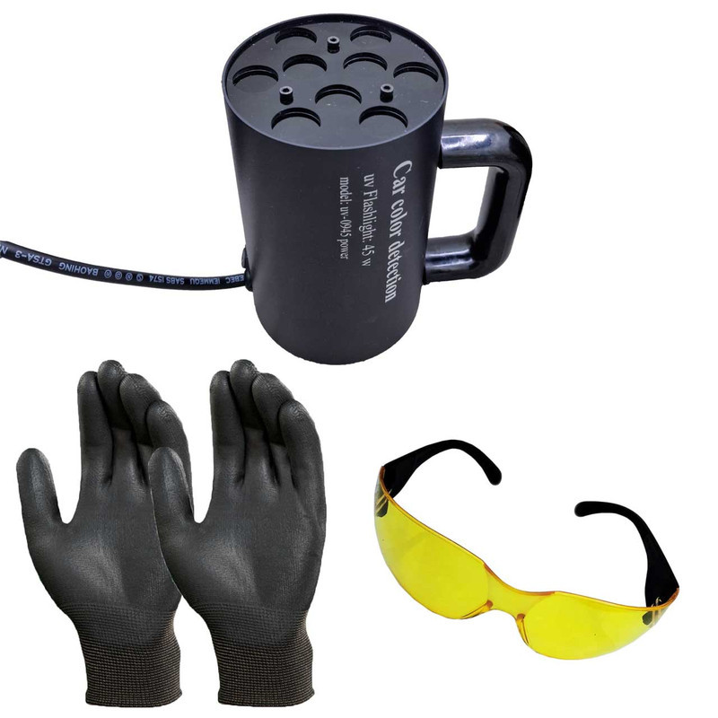 چراغ قوه یووی مدل کارشناسی رنگ خودرو مدل UV-0945 POWER