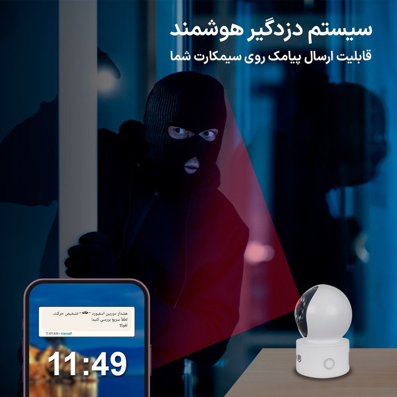 دوربین مداربسته تحت شبکه اسفیورد مدل SZM125