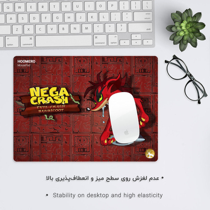 ماوس پد هومرو مدل A3944 طرح کراش باندیکوت