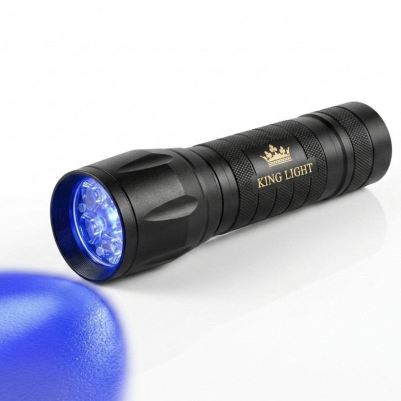 چراغ قوه دستی کینگ لایت مدل UV-365395 با نور بنفش