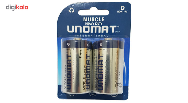 باتری D یونومات مدل Muscle Heavy Duty بسته 2 عددی