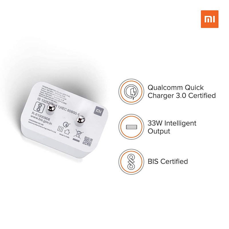 شارژر دیواری شیائومی مدل  TRAVEL_33W به همراه کابل تبدیل USB-C