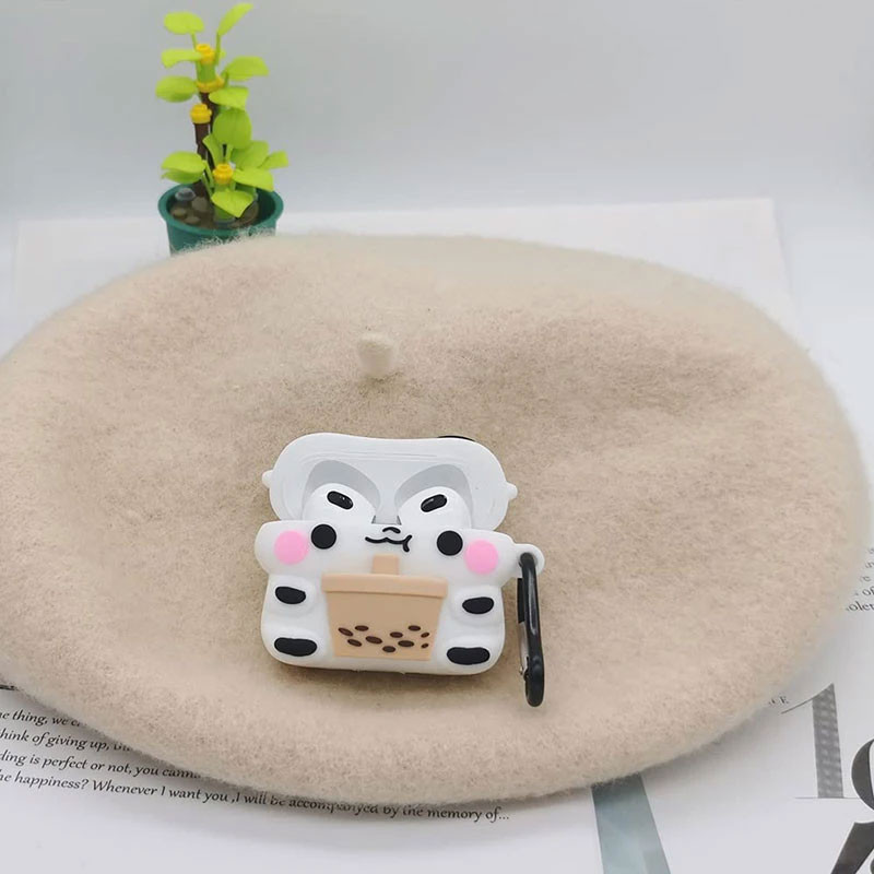 کاور مسیر طرح Bubblee Tea Cow مناسب برای کیس اپل ایرپاد 4  4ANC