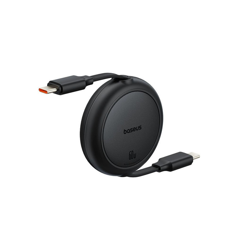 کابل تبدیل USB-C به USB-C بیسوس مدل Free2Pull Mini 60W طول 1 متر