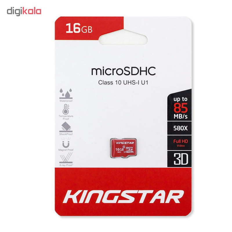 کارت حافظه microSDHC کینگ استار کلاس 10 استاندارد UHS-I U1 سرعت 85MBps ظرفیت 16 گیگابایت